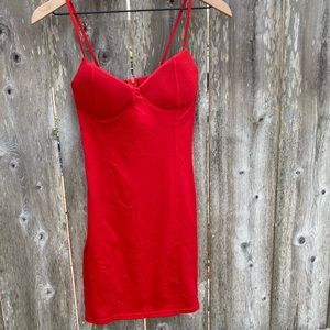 Red hot bodycon dress, Size M